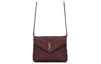 SAINT LAURENT LOULOU Quilted Leather Crossbody Bag, Shoulder Bag Mini Women's