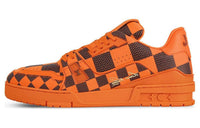 LOUIS VUITTON Trainer Low Top Skateboard Shoes Unisex Orange