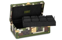 LOUIS VUITTON Coated Canvas With Leather Storage Boxes Unisex Green