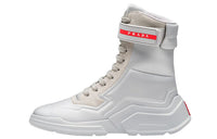 PRADA High Top Sports Casual Shoes Women's Silver