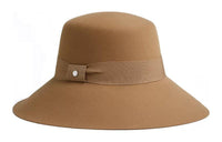 HERMES Rabbit Fur Felt Bucket Hats Women's Beige