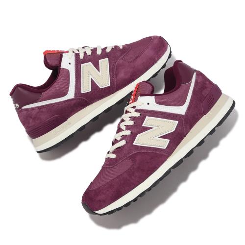 New Balance 574 Shoes 'Maroon White' U574HMG