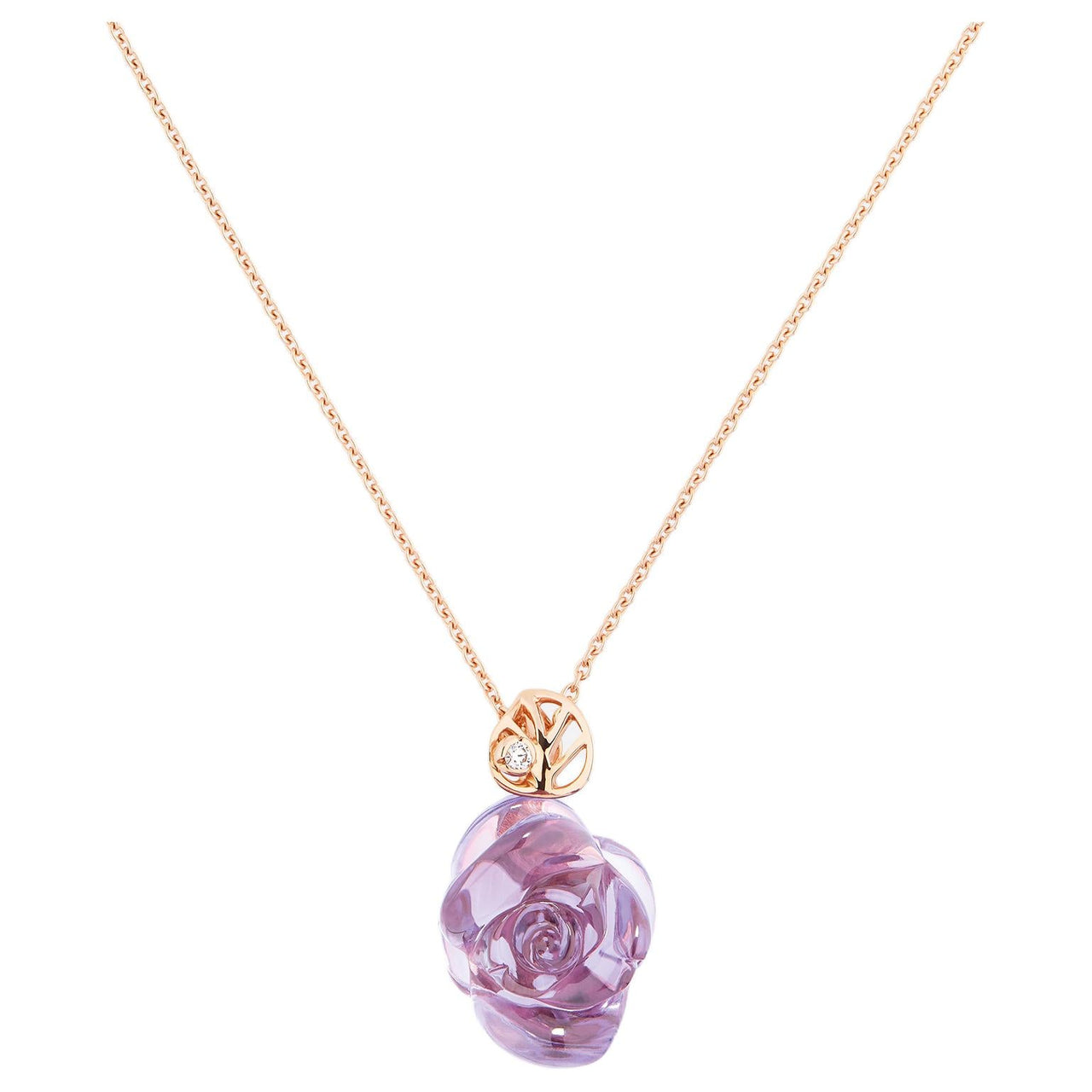DIOR 18K Rose Gold Necklaces Women's Rose Gold
