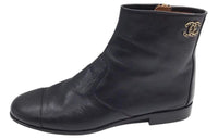 CHANEL Ankle Boots Women's Black