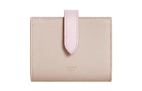CELINE Grained Calfskin Wallet Small Size Women's Nude/Pink