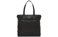 PRADA Saffiano Leather And Nylon Shoulder Bag Unisex Black