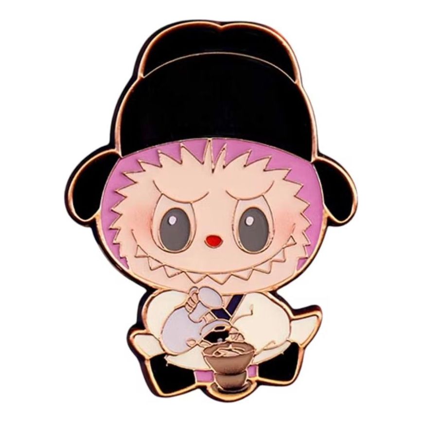 Pop Mart The Monsters Labubu Let's Have Fun Together Badge 'Whisking Tea' PPMT-2408-0061-723841574