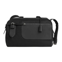 HERMES Goeland Canvas With Clemence Bullock Leather Canvas Bag, Shoulder Bag Unisex