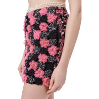 CHANEL 24 Fall And Winter Casual Short Skirts Women's Black Pink