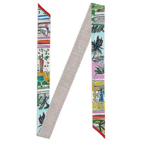 HERMES Mulberry Silk Silk Scarves Women's Multicolor