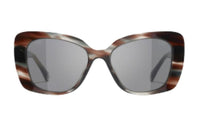 CHANEL Acetate Irregular Shape Sunglasses Women's Tortoiseshell