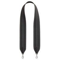 HERMES Cavale Canvas Bag Shoulder Strap Women's Dusty Gray & Black