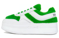 CELINE Block Platform Shoes Women's White Green