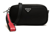 PRADA Fabric Crossbody Handheld Shoulder Bags Mini Women's Black