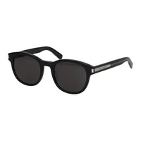 SAINT LAURENT Oval Sunglasses Men's Black