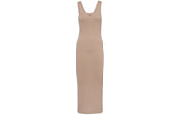 PRADA Logo-Triangle Sleeveless Knitted Dress