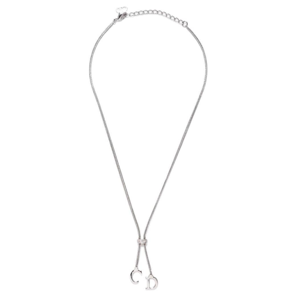Christian DIOR Pre-Owned  Plated CD-charm Necklace