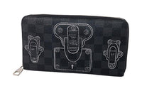 LOUIS VUITTON Zippy Canvas Wallet Unisex Damir Graphite