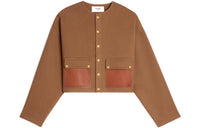 CELINE Jackets Women's Camel Brown