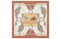 HERMES Mulberry Silk Scarves Women's