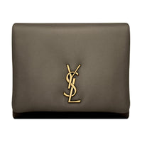 SAINT LAURENT Lambskin Wallet Women's Light Musk
