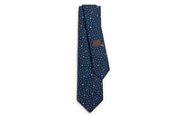 HERMES Mulberry Silk Ties Men's Blue