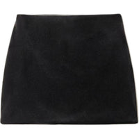 MIU MIU Stretch Velvet Mini Skirt 'Black'
