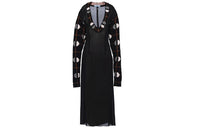 PRADA Long-Sleeved Dresses Women's Black