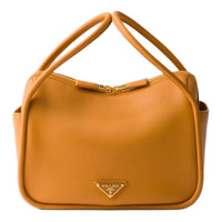 PRADA Calfskin Handbag Women's Amber