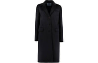 PRADA Coats Women's Dark Blue