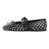 MIU MIU Flat Casual Single Shoes Women's Black