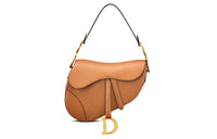 DIOR Saddle Cow Leather Saddle Bags Shoulder Bags Women's Brown