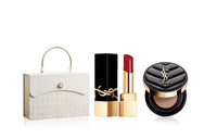 SAINT LAURENT Black Gold 1971 Black Leather Air Cushion Chanel Inspired Box