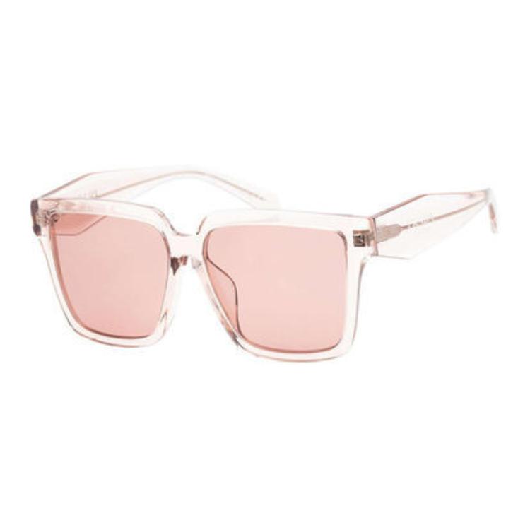 PRADA Acetate Square Sunglasses Women's Pink