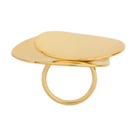CELINE Petale Ring In Brass With Gold Finish