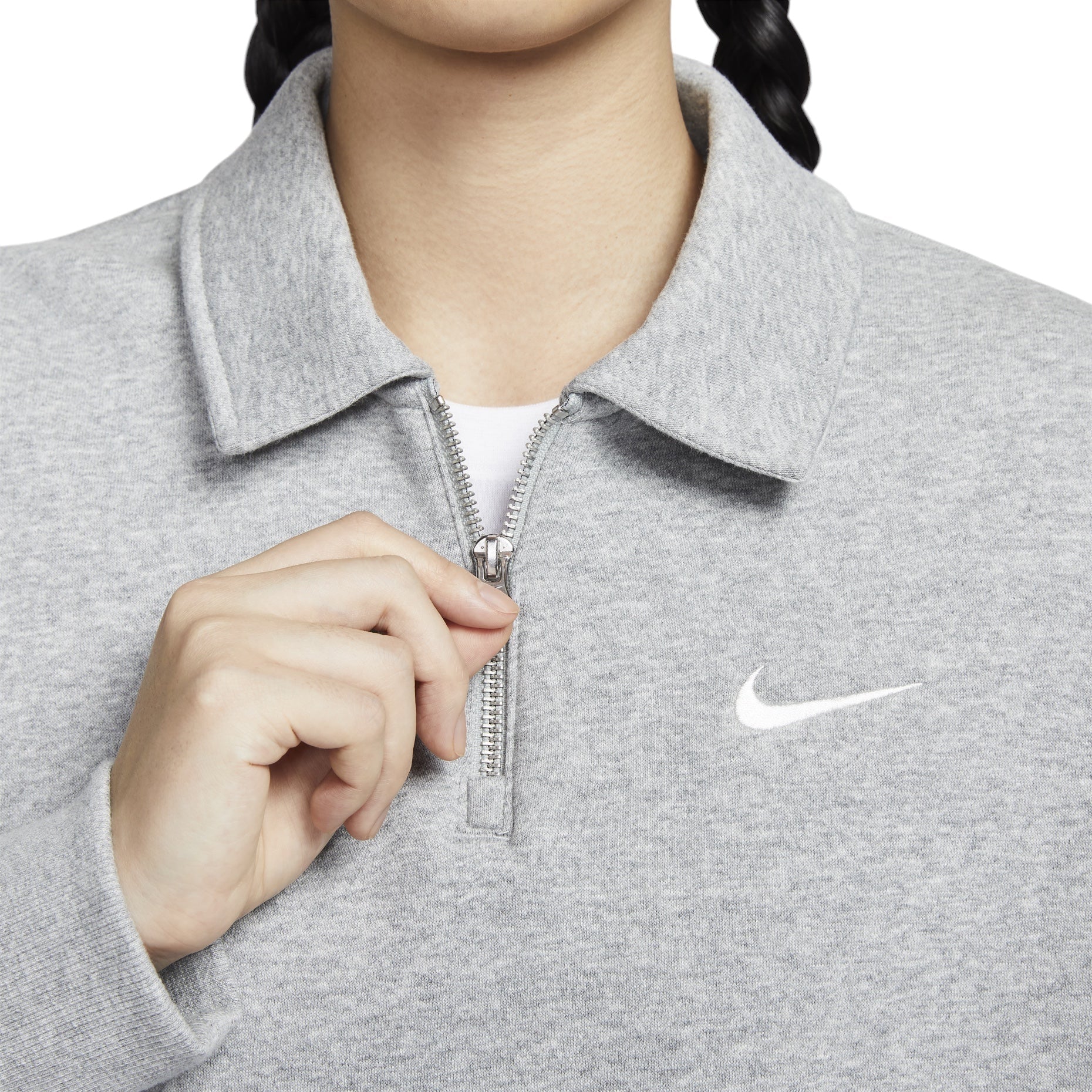 (WMNS) Nike Sportswear Phoenix Fleece 'Grey' FZ3208-063