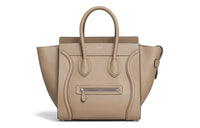 CELINE Drummed Calfskin Smile Bag Handbag Mini Women's Sand Dune