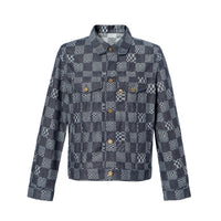 LOUIS VUITTON Distorted Damier Denim Jacket