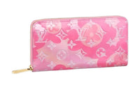 LOUIS VUITTON Zippy Cow Leather Wallet Women's Light Pink