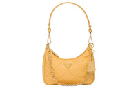 PRADA Fabric Handbag Shoulder Bag Women's Corn Yellow