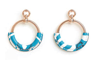 HERMES Earrings Women's Blue