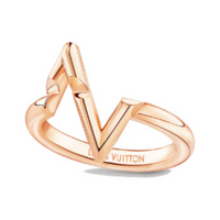 LOUIS VUITTON Lv Volt Upside Down Ring Pink Gold