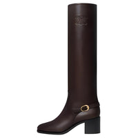 CELINE Garance Knee high Boots Women's Brown