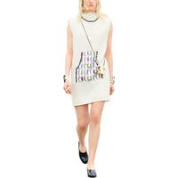 CHANEL FW24 Sleeveless Dress Women's White