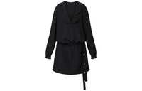 LOUIS VUITTON SS24 Long-Sleeved Dresses Women's Black