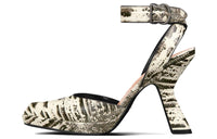 DIOR Soul Chunky Heel High Heels 10.5cm Women's White
