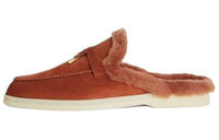 Loro Piana Wrap-toe Slippers Women's Brown