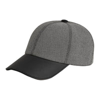 HERMES Cotton Baseball Caps Men's Black