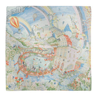 HERMES Silk Shawls Women's Multicolor