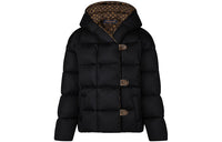 LOUIS VUITTON Fitted Fleece-Lined Down Jacket Women's Black
